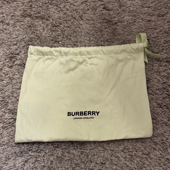 Burberry Handbags - Burberry Pale Yellow Drawstring Dust Bag